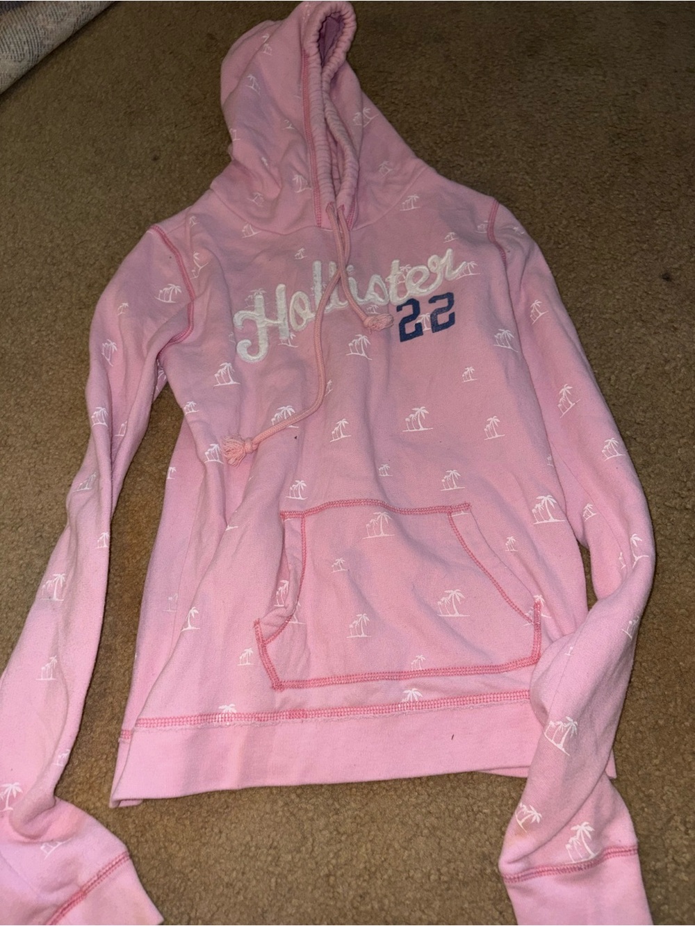 Vintage Y2K Hollister Sweatshirt Pink 00s Medium